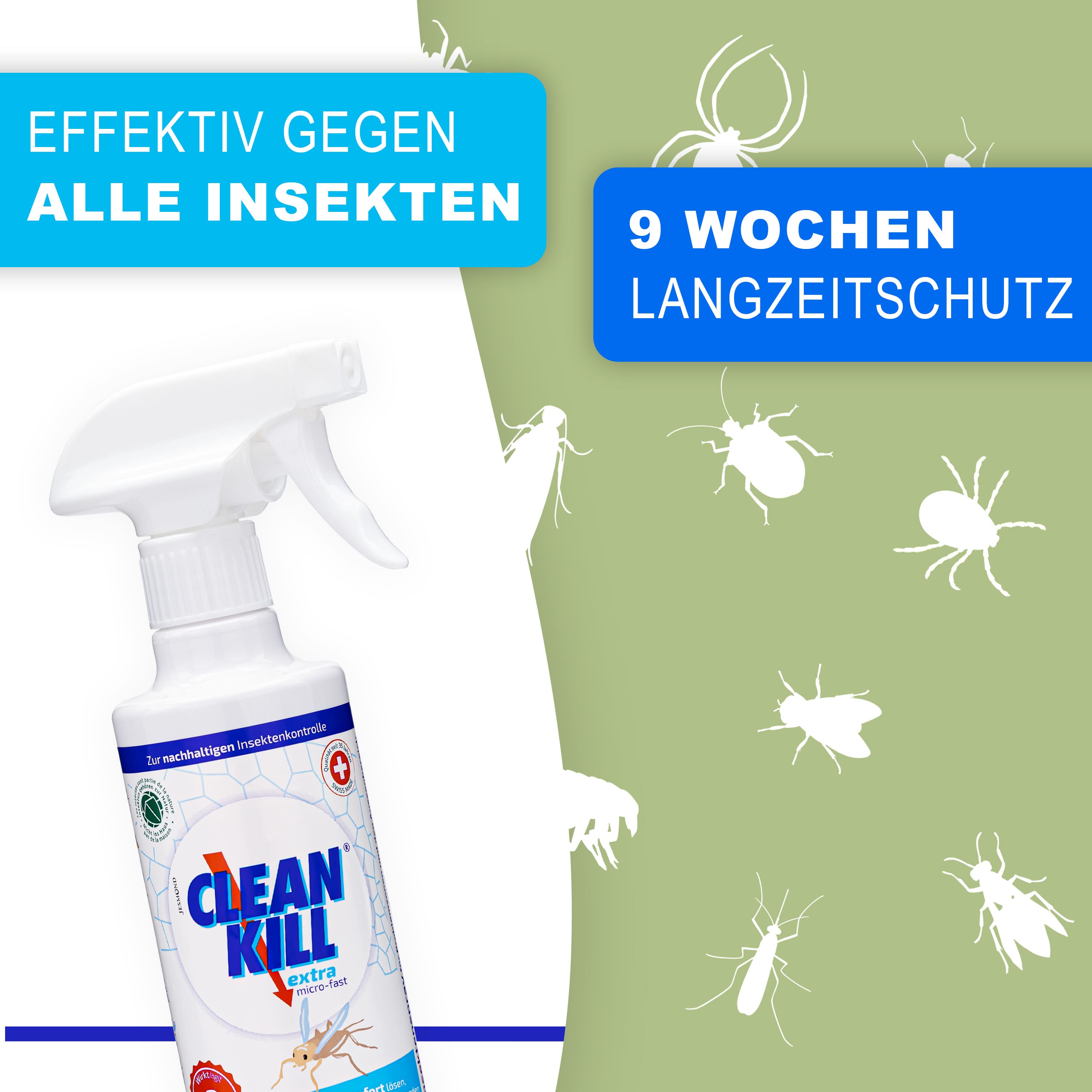 Clean Kill Extra Insektenspray für den Außenbereich