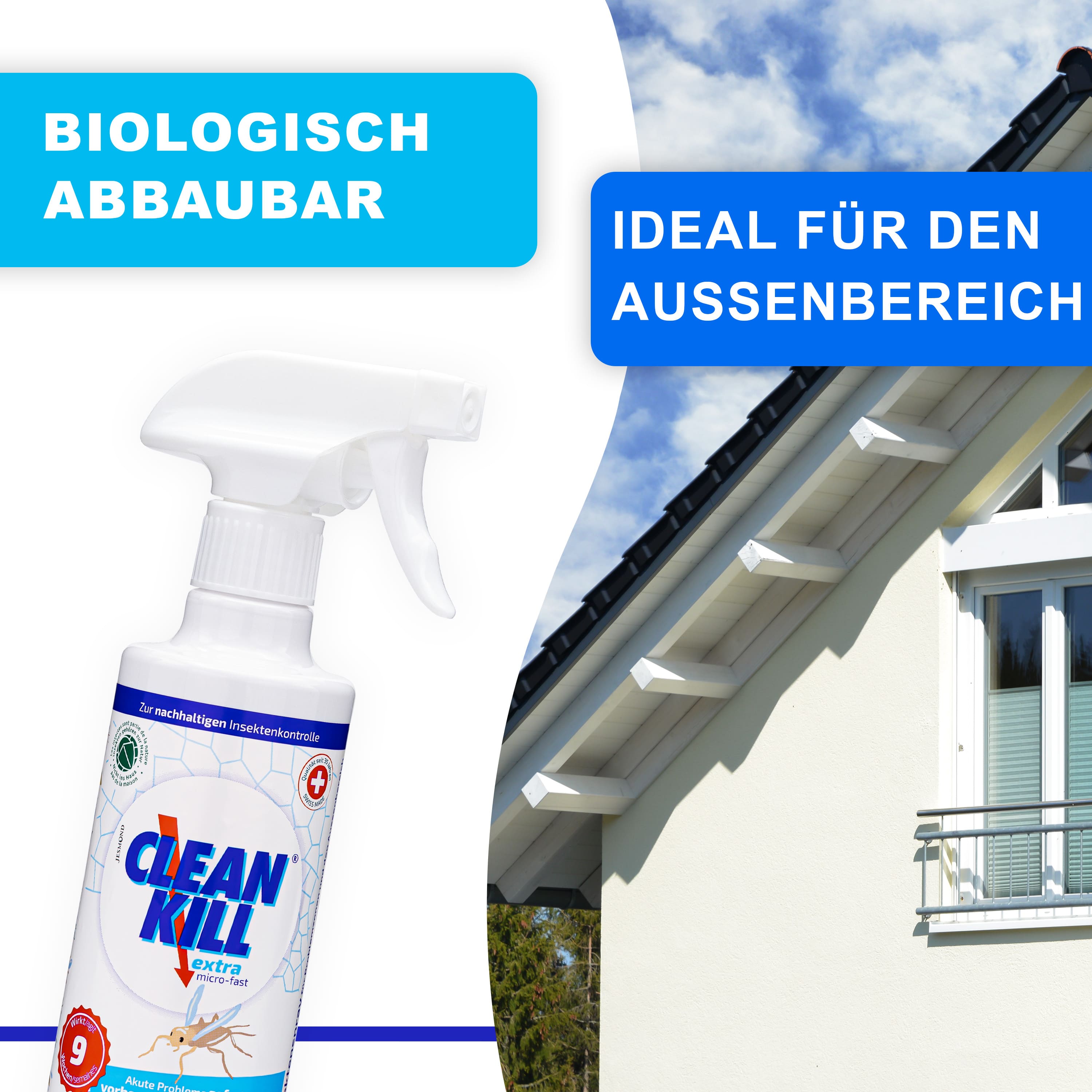 Clean Kill Extra Insektenspray für den Außenbereich