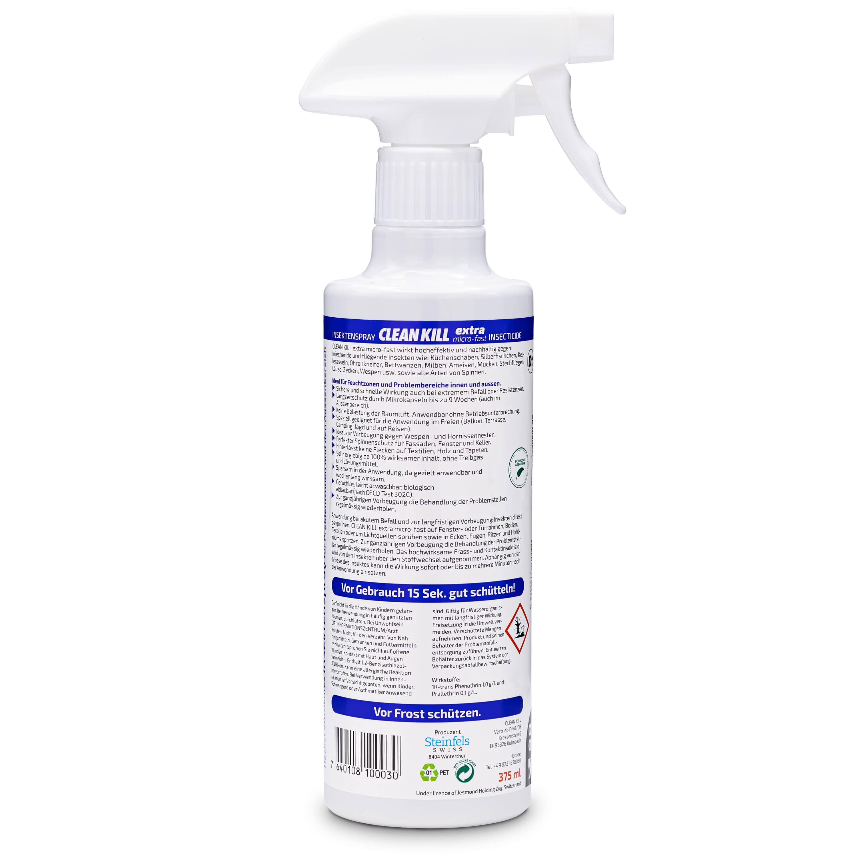 Clean Kill Extra Insektenspray für den Außenbereich